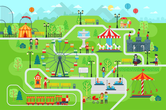 Theme Park Layout design